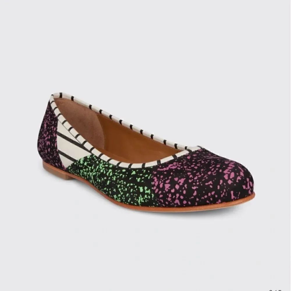 Bernhard Willhelm X Camper Womens 7.5 Patchwork Ballerina Flat